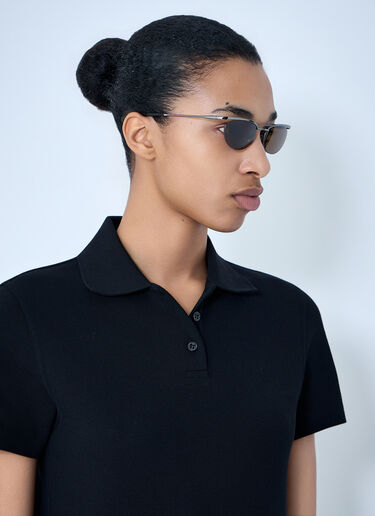 Saint Laurent SL 862 オーバルフレームサングラス ブラウン sla0263115