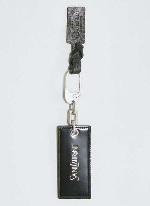 Comme des Garçons PARFUMS Logo Plaque Leather Keyring Transparent cdp0350006
