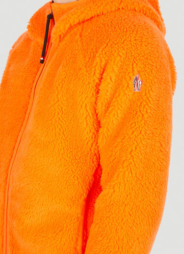 Moncler Grenoble Zip Up Fleece Jacket Orange mog0150023