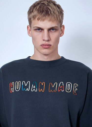 LN-CC® - Human Made: Embroidered Sweatshirt - Navy Human Made Embroidered Sweatshirt Navy hmd0166008
