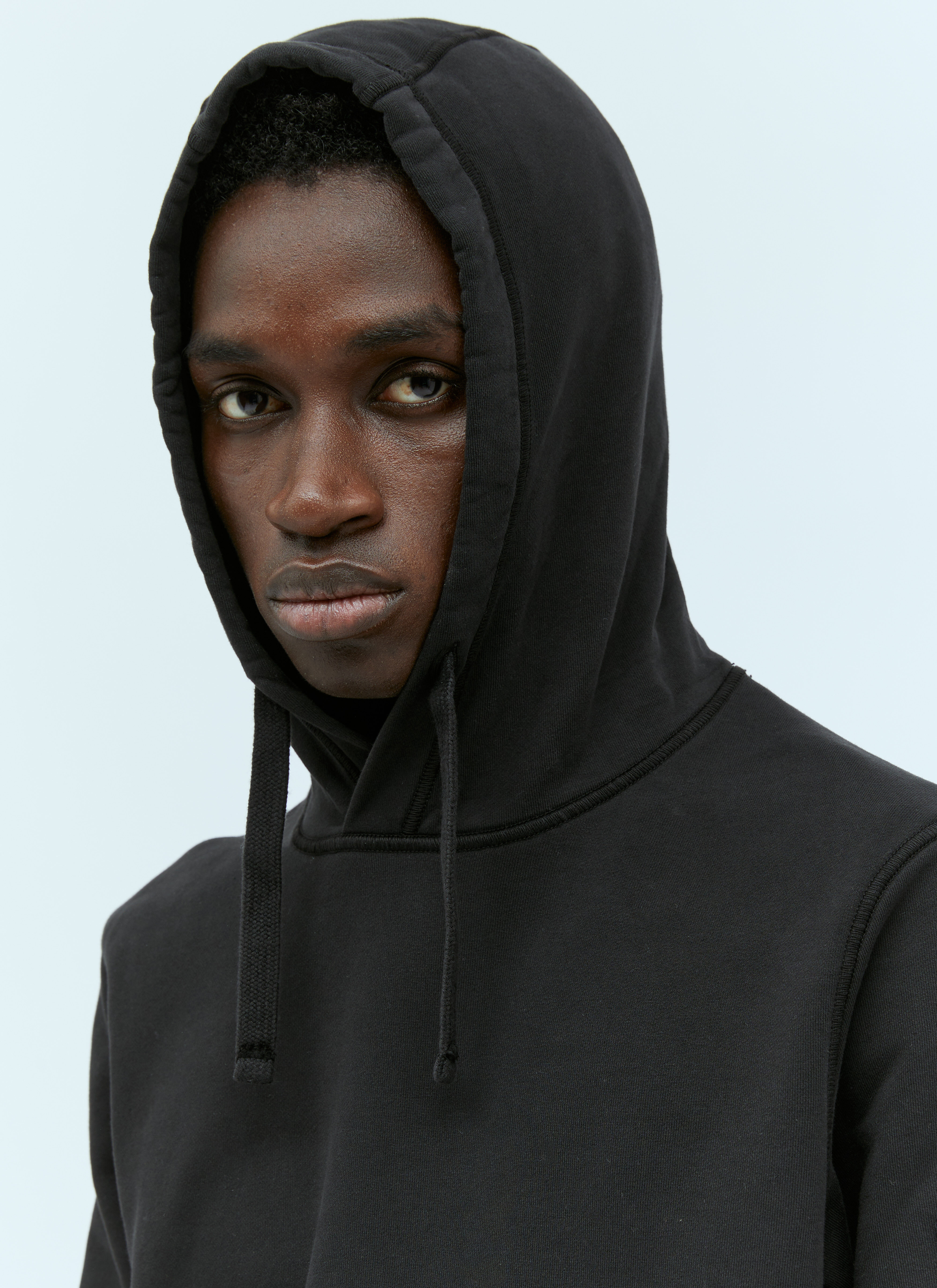 Stone island logo patch hoodie outlet