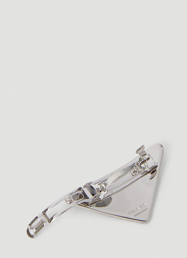 로고 플라크 헤어클립 Prada 로고 플라크 헤어클립 블랙 pra0252039