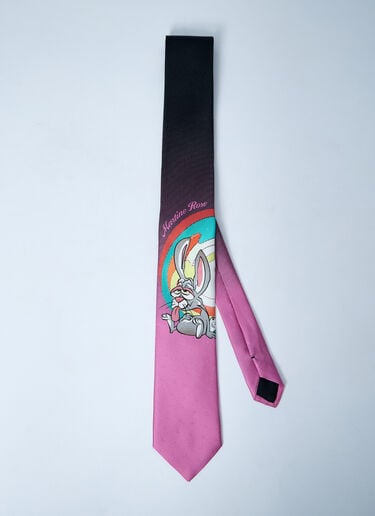 Martine Rose Silk Tie Purple mtr0159021