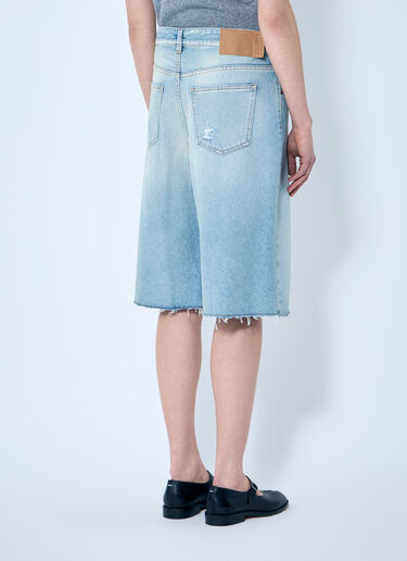 MM6 Maison Margiela Distressed Denim Shorts Blue mmm0259013