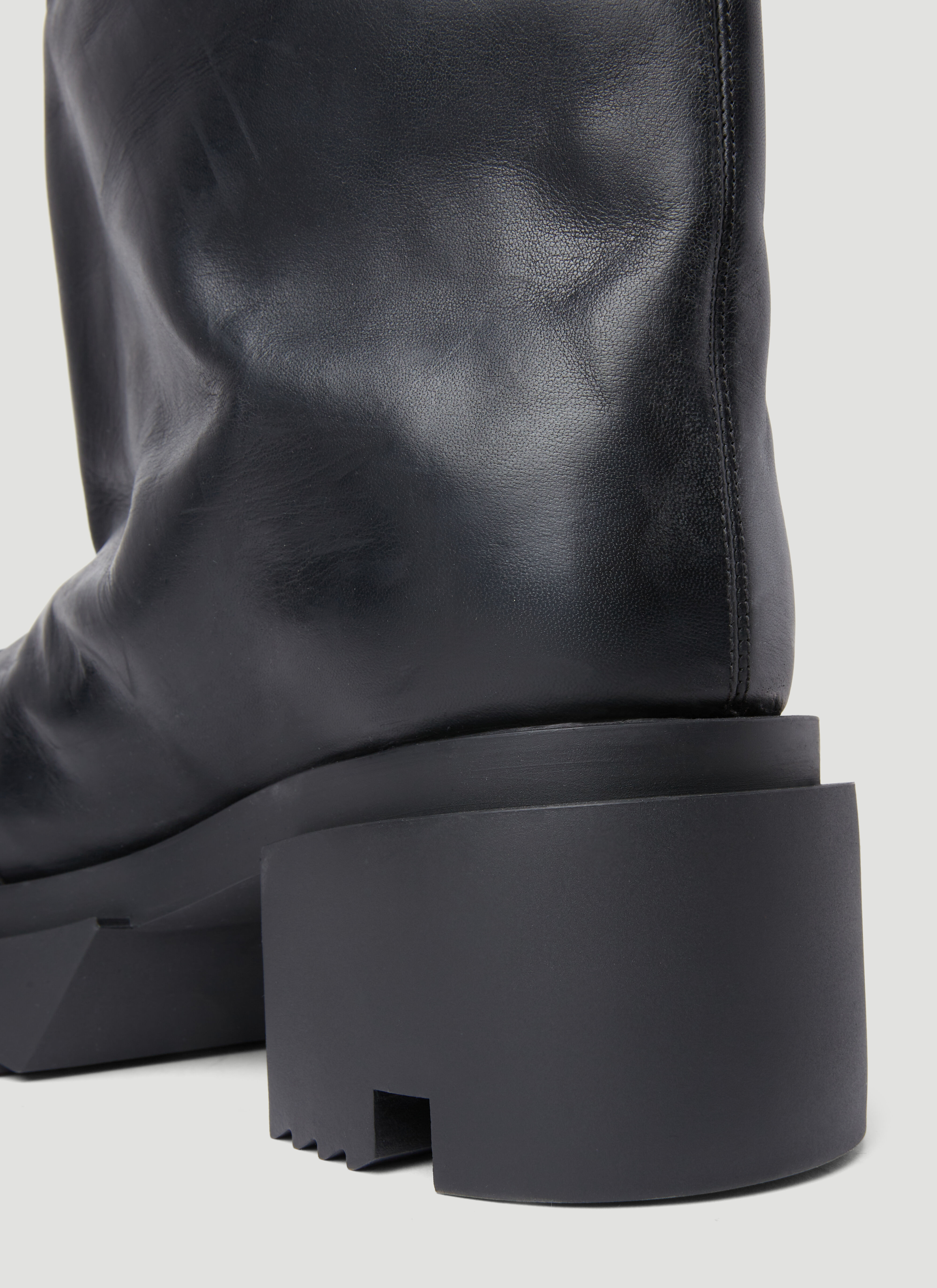 Rick Owens Men's' Flared Bogun Boots in Black | LN-CC®