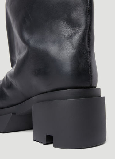Rick Owens Bogun 喇叭形靴 黑色 ric0154011
