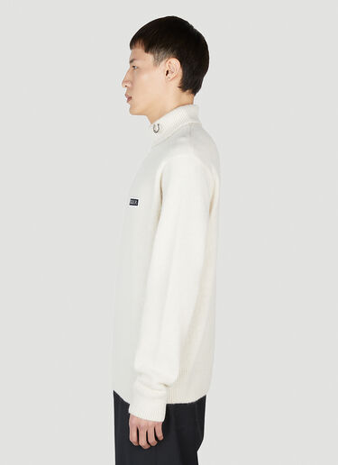 Raf Simons x Fred Perry High Neck Sweater White rsf0152005