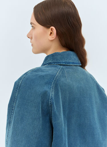 Miu Miu Corduroy Bomber Jacket Blue miu0259002