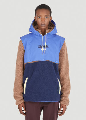 Fila x Flock Together Borg Hybrid Hooded Sweatshirt Brown fft0346001