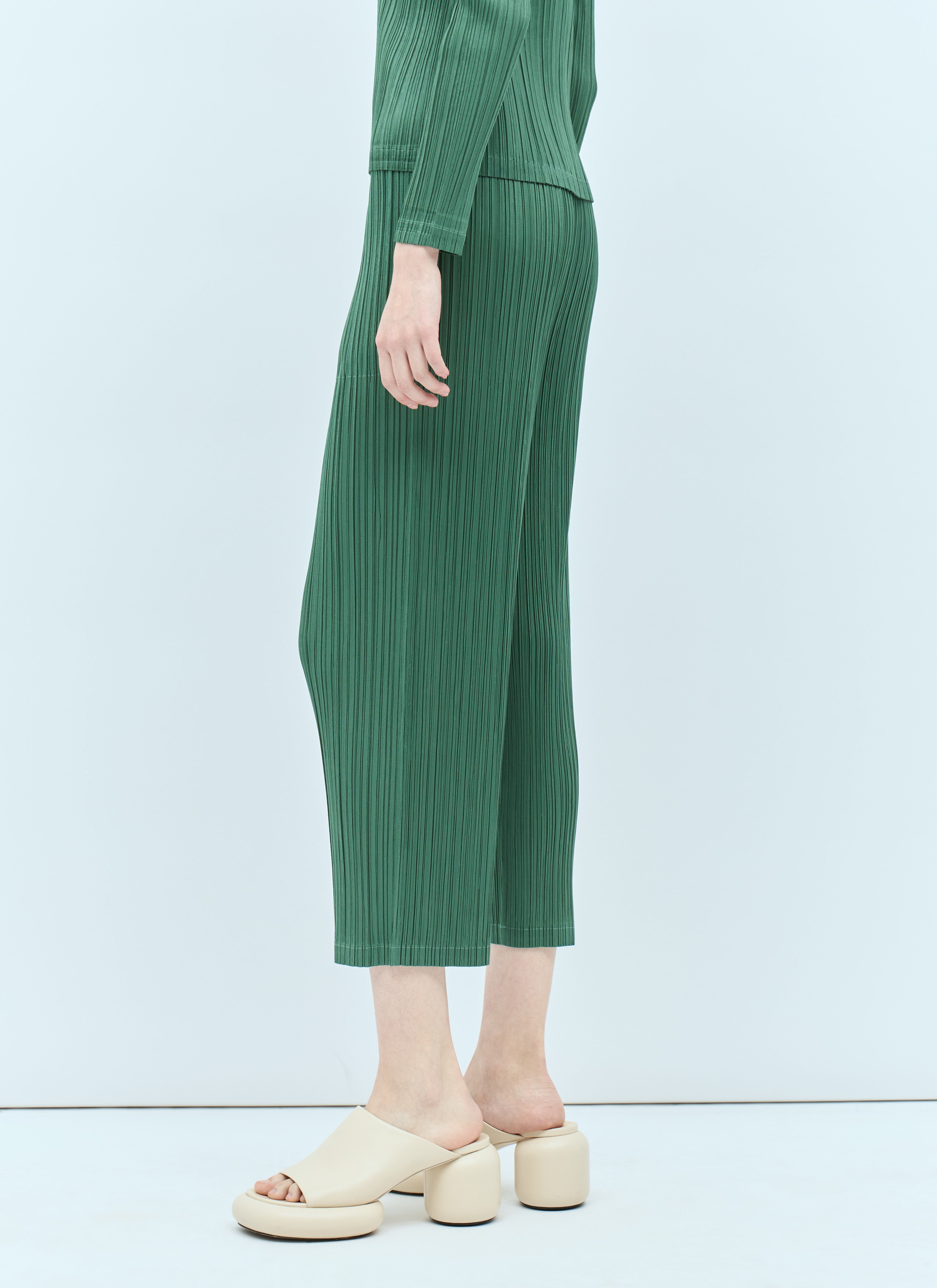 Pleats Please Issey Miyake Monthly Colors: December Pants Green plp0256008