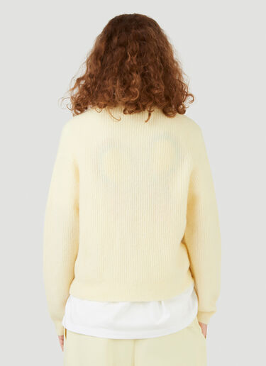 GANNI Soft-Knit Cardigan Yellow gan0246003