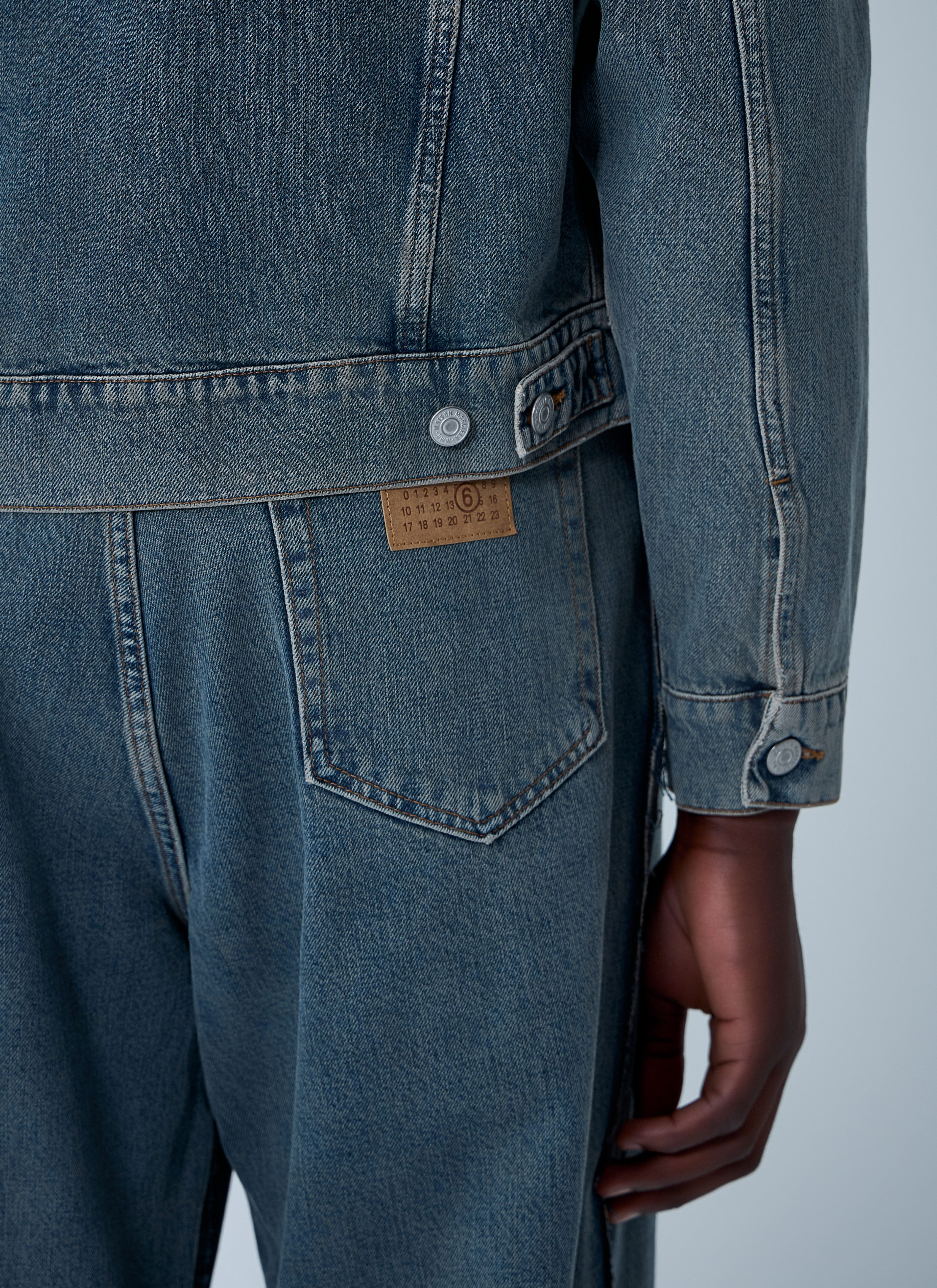 MM6 Maison Margiela Men's' Denim Jacket in Light Grey | LN-CC®