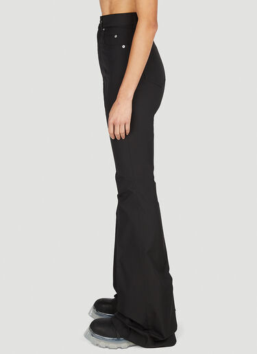 Rick Owens High Waist Flared Pants Black ric0251017