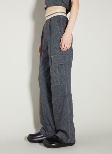 Helmut Lang 풀온 카고 팬츠 블루 hlm0253012