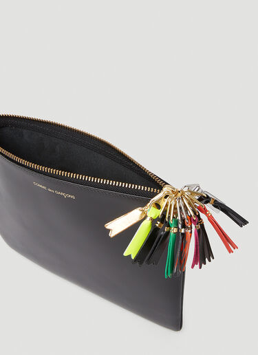 Logo Zipper Pull Wallet Comme des Garçons Wallet Logo Zipper Pull Wallet Black cdw0351026