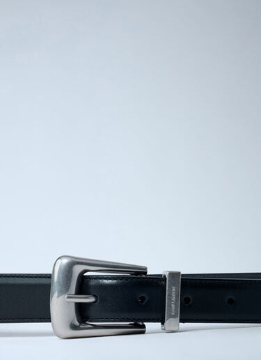 Leather Belt Saint Laurent Leather Belt Black sla0162050