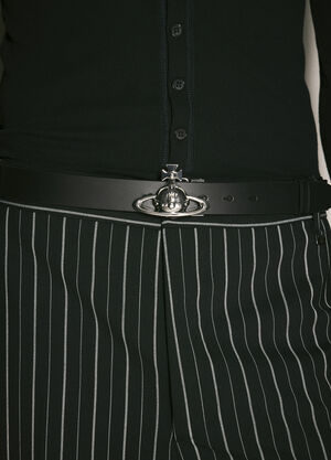 Vivienne Westwood Orb Buckle Belt Black vvw0159007