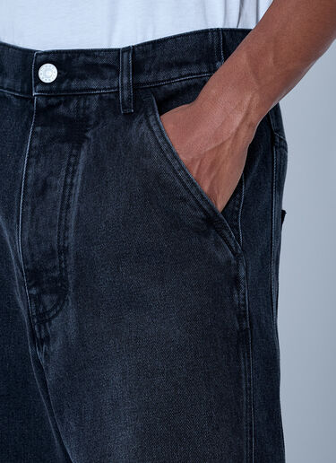 LN-CC® - Marni: Denim Workwear Trousers - Black Marni Denim Workwear Trousers Black mni0165006