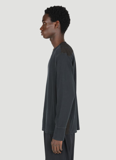 リブロングスリーブTシャツ MM6 Maison Margiela リブロングスリーブTシャツ グレー mmm0153011