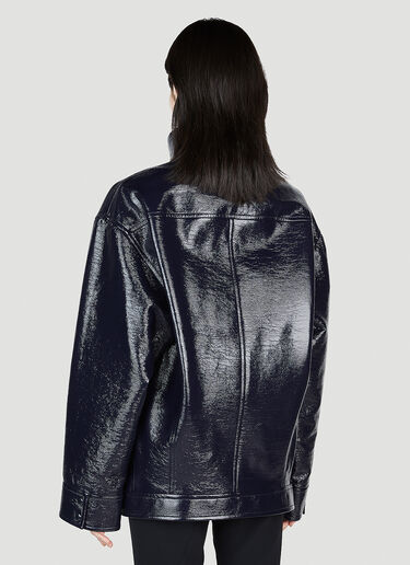Courrèges Iconic Vinyl Jacket Blue cou0252007