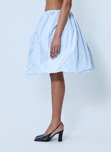 Prada Balloon Skirt in Structured Fabric Light Blue pra0264019