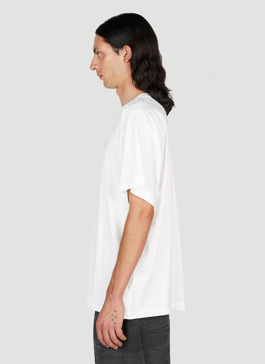 MM6 Maison Margiela 数字ロゴ オーバーサイズTシャツ ホワイト mmm0153006