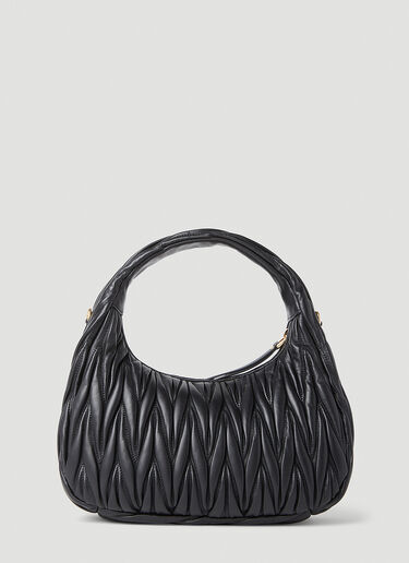 Wander Hobo Bag Miu Miu Wander Hobo Bag Black miu0254054