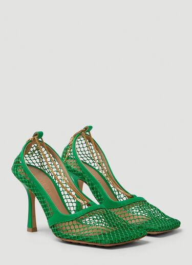 Bottega Veneta Stretch Pump Heeled Sandals Green bov0249065