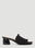 GANNI Smock Kitten Heel Mules Brown gan0253094