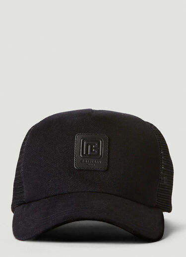 Logo Patch Baseball Cap Balmain Logo Patch Baseball Cap Black bln0153023
