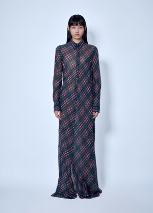 Dries Van Noten Fitted Floor-Length Shirt Dress Multicolor dvn0266003