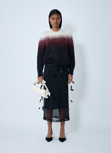 Feather Embroidery Skirt Jil Sander Feather Embroidery Skirt Black jil0262023