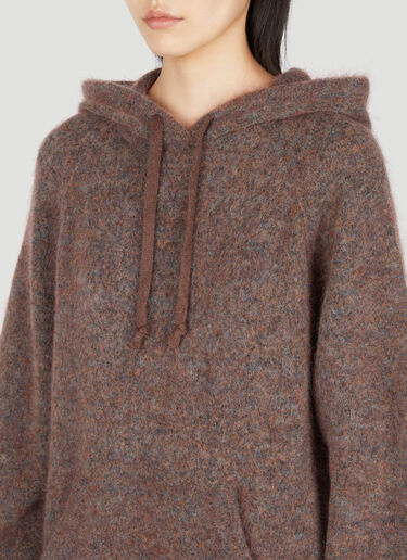 Acne Studios Hooded Mohair Sweater Brown acn0253031