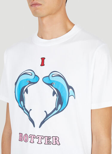 Botter Dolphin Print T-Shirt White bot0150007