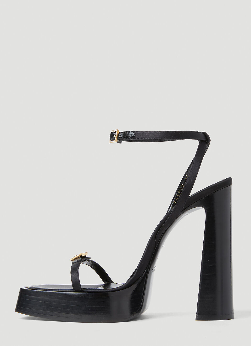 Saint Laurent Women s Platz High Heel Sandals in Black LN CC