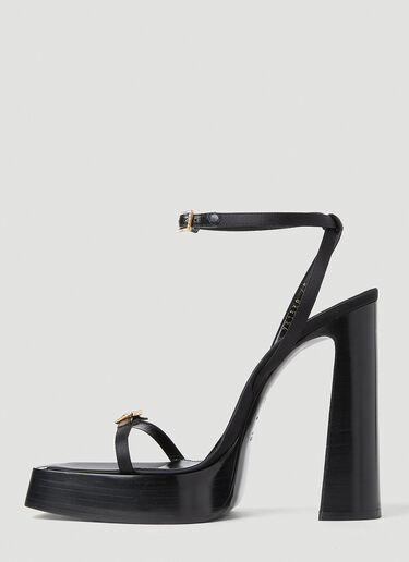 Saint Laurent Platz High Heel Sandals Black sla0251173