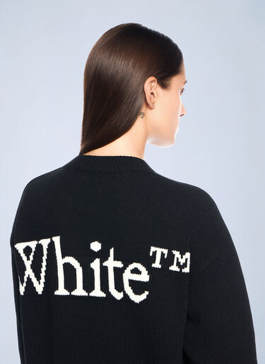 Bookish Logo Knit Sweater Off-White Bookish Logo Knit Sweater Black ofw0262036