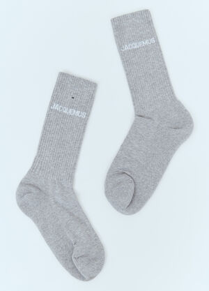 Gallery Dept. Les Chaussettes Logo Socks White gdp0160027