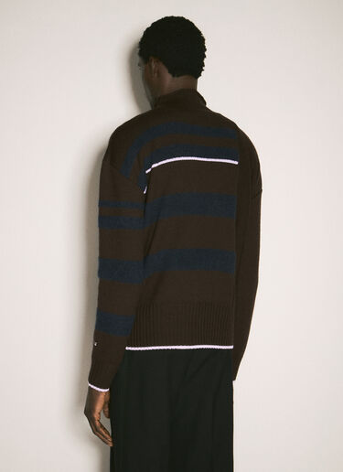 Lanvin 条纹针织衫  棕 lnv0157002