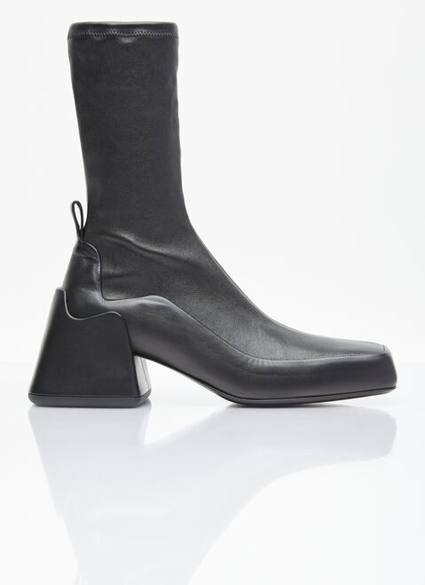 Salomon Leather Ankle Boots Grey sal0354016