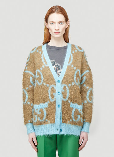 Gucci Reversible GG Cardigan Brown guc0243017