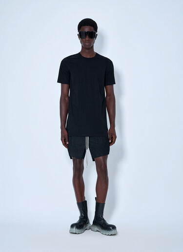 LN-CC® - Rick Owens: Crewneck Cotton T-Shirt - Black Rick Owens Crewneck Cotton T-Shirt Black ric0165050