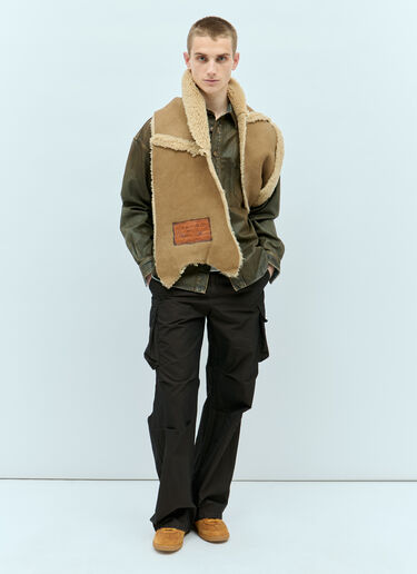 Acne Studios Shearling Scarf Camel acn0154049