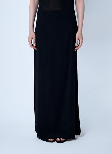 TOTEME High Slit Skirt Black tot0261058