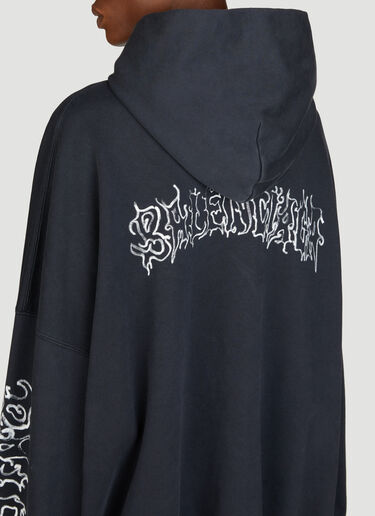 Balenciaga Darkwave Large Fit Hooded Sweatshirt Black bal0355007