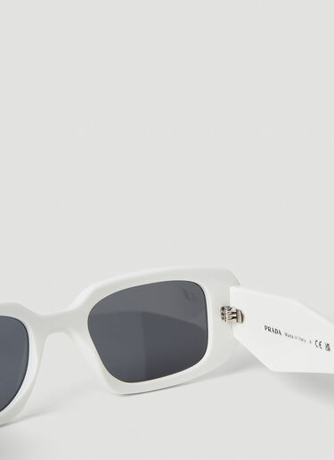 Prada Geometric Frame Sunglasses White lpr0352003