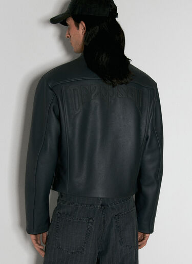 032c Attrition Leather Jacket Black cee0156025