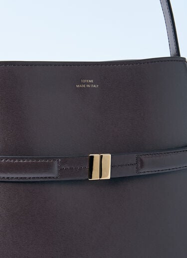 Belted Leather Bucket Bag TOTEME Belted Leather Bucket Bag Brown tot0261026
