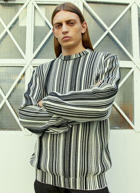 Lanvin Glitched Knitted Sweater Multicolour lnv0153001