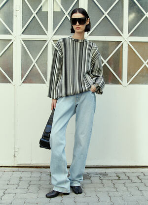 VTMNTS Glitched Knitted Sweater Black vtm0351015